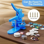 Maker Machine Multiple Sizes, Button Maker Machine ,25,32,58mm Mold DIY Badge Pin Maker Machine Kit With 400pcs Badge Button Components Parts/Pic/Circle Cutter ,Easy to Use