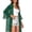 Green, variant on Drovellove Women's Chiffon Sheer Cardigan Cover Up - Sexys 3/4 Sleeve Beach Kimono Top for Swimwear, Summer Vacation, Cruise & Seaside Getaways