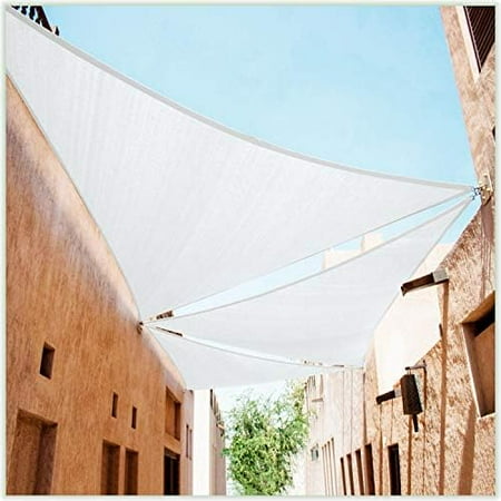 ctslt custom size order to make 16' x 24' x 28.8' white right triangle sun shade sail canopy mesh fabric uv block - heavy duty - 190 gsm - 3 years warranty (we make custom size)