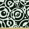 thumbnail image 2 of Ambesonne Black and White Fabric by the Yard Upholstery, Circle and Dots, 1 Yard, Black White, 2 of 5