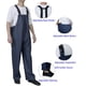 thumbnail image 4 of Trajes de lluvia para hombres y mujeres, impermeable, resistente, impermeable, pesca, equipo de lluvia, chaqueta y pantalones, capucha oculta (azul marino, XXL), 4 of 5