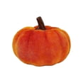thumbnail image 2 of Puntoco Calabaza de Halloween 6 piezas de calabazas artificiales de tela de espuma de terciopelo sintético para Halloween y Acción de Gracias, 2 of 5