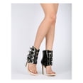 thumbnail image 6 of New Women MackinJ 211-14 Patent PU Perspex Buckle Ankle Cuff Stiletto Sandal, 6 of 6