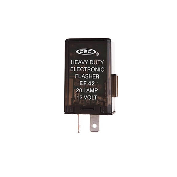Cec Industries Ef-42Bp Heavy-Duty Electronic Truck Flasher 20 Lamp