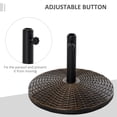 thumbnail image 4 of Base de parapluie ronde 19 "Outsunny, 4 of 8