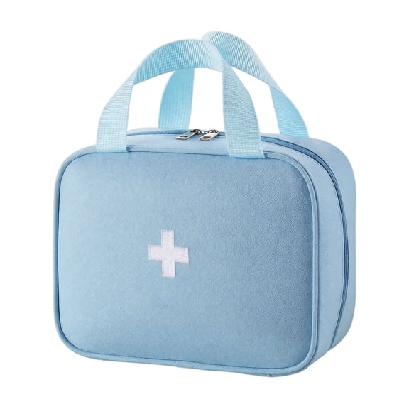 Empty First Aid Bag – EMT Style Zippered Pouch with MOLLE Strap & Handle, Durable Oxford Empty Medical Kit Case for Travel Car Home Hiking(Bag Only)