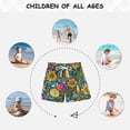 thumbnail image 6 of Kids' Beach Pants Comfortable Swim Trunks Vibrant and Colorful Graffiti Patterns Shorts for Pool Vacation and Lounge Wear Large, 6 of 8