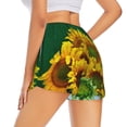 thumbnail image 3 of Disketp Sunflowers in Bucket Print Women's Shorts Workout Shorts for Athletic Gym Running Shorts with Phone Pockets Small, 3 of 8