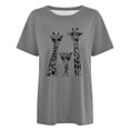 thumbnail image 4 of TrendOFT Womens Oversized Tees Drop Shoulder Crew Neck Short Sleeve Casual Lightweight Daily Tops Grey L, 4 of 4
