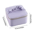thumbnail image 3 of Meitianfacai European Hand Carry Jewelry Box With High Appearance Value And Large Capacity Ring Necklace Jewelry Box Solid Color With Metal Zipper, 3 of 6