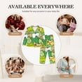 thumbnail image 5 of Goofa Cartoon Frog Printed Women’s 2 Piece Pajama Set Super,Pajamas Women's Long Sleeve Sleepwear Soft Button Down Loungewear Pjs Lounge Set Nightwear-Medium, 5 of 9