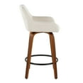 thumbnail image 5 of LumiSource Beige Daniella 26" Fixed-Height Counter Stool - Set of 2, 5 of 6