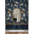 thumbnail image 5 of NextWall  Vintage Floral Peel and Stick Wallpaper 20.5 in. W x 18 ft. L - Navy Blue, 5 of 7