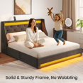 thumbnail image 6 of Greenstell Smart Charging Storage Bed Frame - 900lbs Capacity Noise-Free, Twin, Dark Gray, 6 of 8