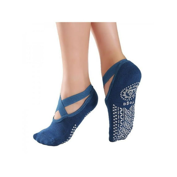 1Pair Women Men Yoga Socks Non Slip Pilates Massage Sport Ankle Socks Grip Gym