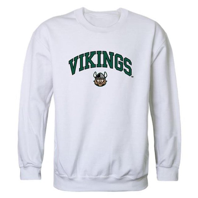 W Republic 541-282-WHT-02 Cleveland State University Chandail en Molleton Ras du Cou pour Hommes Campus, Blanc - Moyen