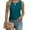 Blue Green, variant on Jinhomg Cotton Linen Tank Tops for Women 2026 Summer Pleated Blouses Keyhole Round Neck Sleeveless Top Light Blue L