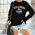 thumbnail image 2 of Christmas Sweatshirts for Women It's a Beaut Clark Letter Print Pullover Xmas Casual Long Sleeve Crewneck Tops, 2 of 5
