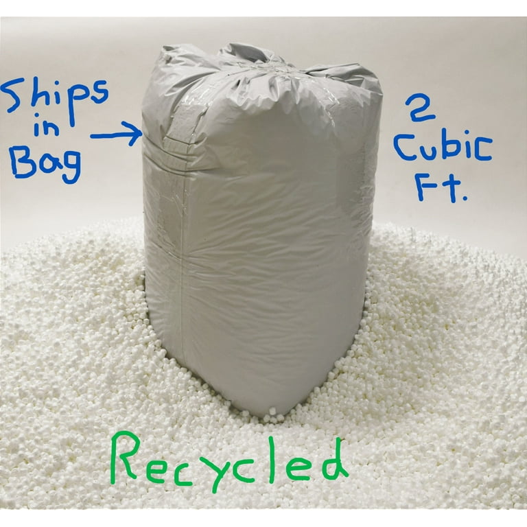 Bean Bag Refill Beads with Poly Fill Beans Polystyrene Filler Beads for Pillow Bean Bag Made in USA 2 Cubic ft