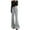 Grey, variant on Women's Fleece Lined Flare Pants, High Waist Slim Fit Trousers, Warm Winter Dress Pants, Soft Thermal Pants, Retro Style Work Pants, Casual Office Pants Pink S