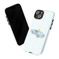 thumbnail image 3 of Curious Monkey Driving Convertible Car Phone Case, Blue Striped Vintage Vehicle Cover for iPhone 17 16 15 14 13 12 11 Pro Plus Mini, 3 of 6
