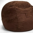 thumbnail image 5 of Classic Cozy Brown Bean Bag Chair, 5 of 7
