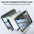 thumbnail image 3 of Fintie Hybrid Slim Case for iPad (A16) 11th Generation 11 Inch (2025), iPad 10th Generation 10.9 Inch (2022), with Transparent Back, Black, 3 of 9