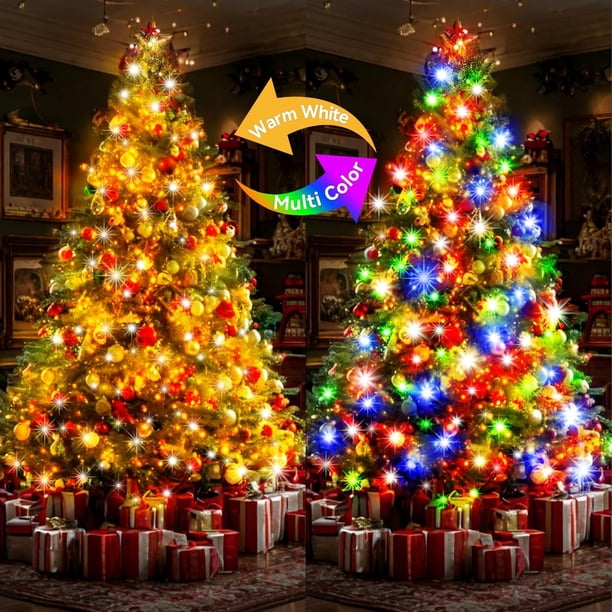 KNONEW 403FT 1000 LED Christmas Lights – Outdoor String Lights With 8 Modes, Timer, Memory, And Adjustable Brightness (Warm White)