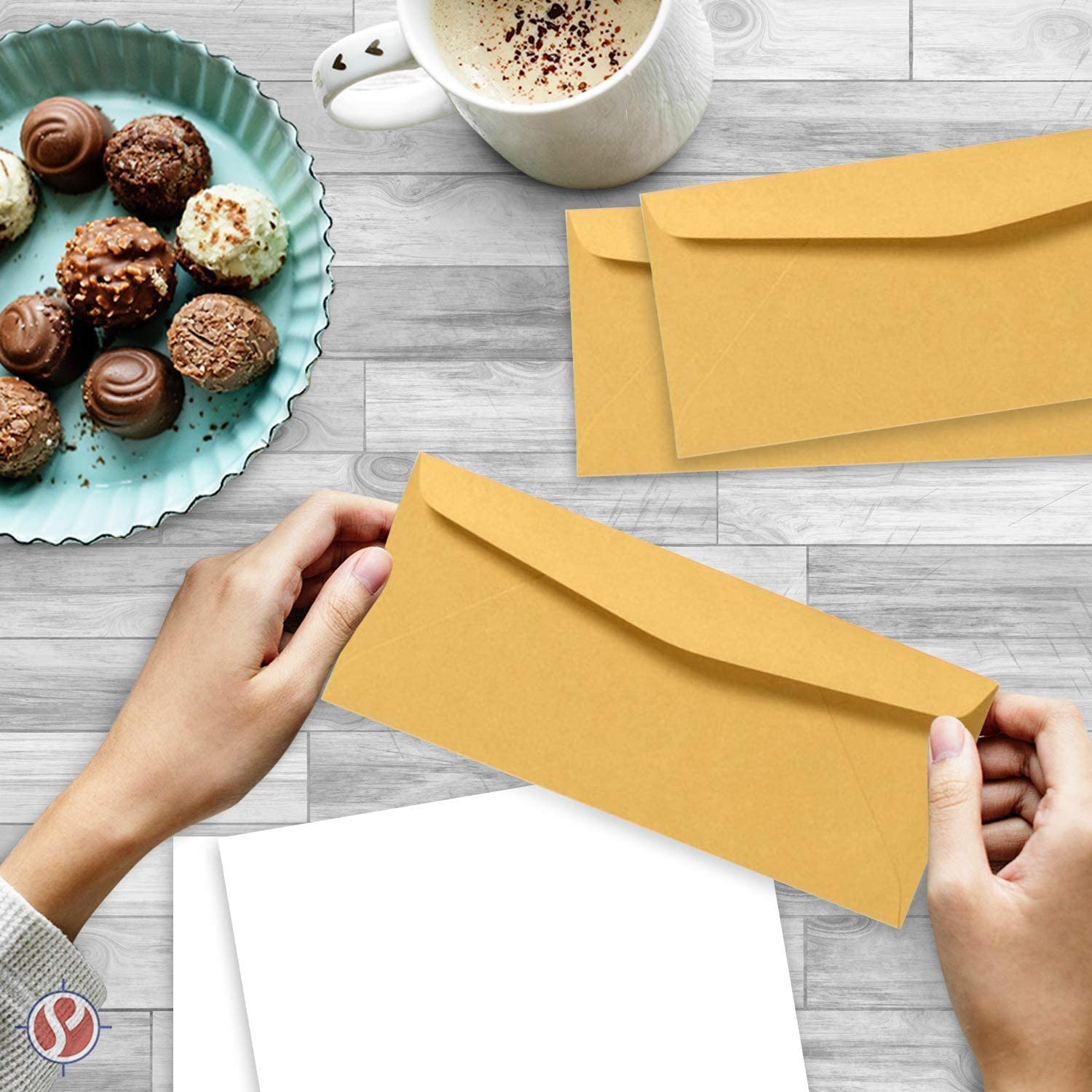 Limited Papers (TM) Brown Kraft Envelopes, Gummed Seal, For Regular And business Mailing, Variety of Sizes And Colors. (Brown, No. 10)