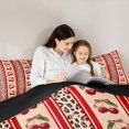 thumbnail image 4 of Manfei Cute Cherry Queen Comforter Set,Brown Leopard Print Comforter Sets Queen,Black Reversible,3pcs,1 Comforter and 2 Pillowcases, 4 of 7