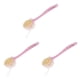 thumbnail image 5 of Cepillo para espalda Yuarrent con mango largo depurador corporal ducha de baño exfoliante rosa, 5 of 6