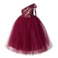 thumbnail image 2 of Ekidsbridal One-Shoulder Sequins Tutu Flower Girl Dress Junior Bridesmaid Evening Formal Party Gown 182 12, 2 of 3
