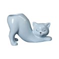 thumbnail image 2 of Cartoon Cat Flower Pot Cute Planting Pot Ceramics Porcelain Flower Vase for Garden Home Decoration Courtyard Bedroom Blue, 2 of 10