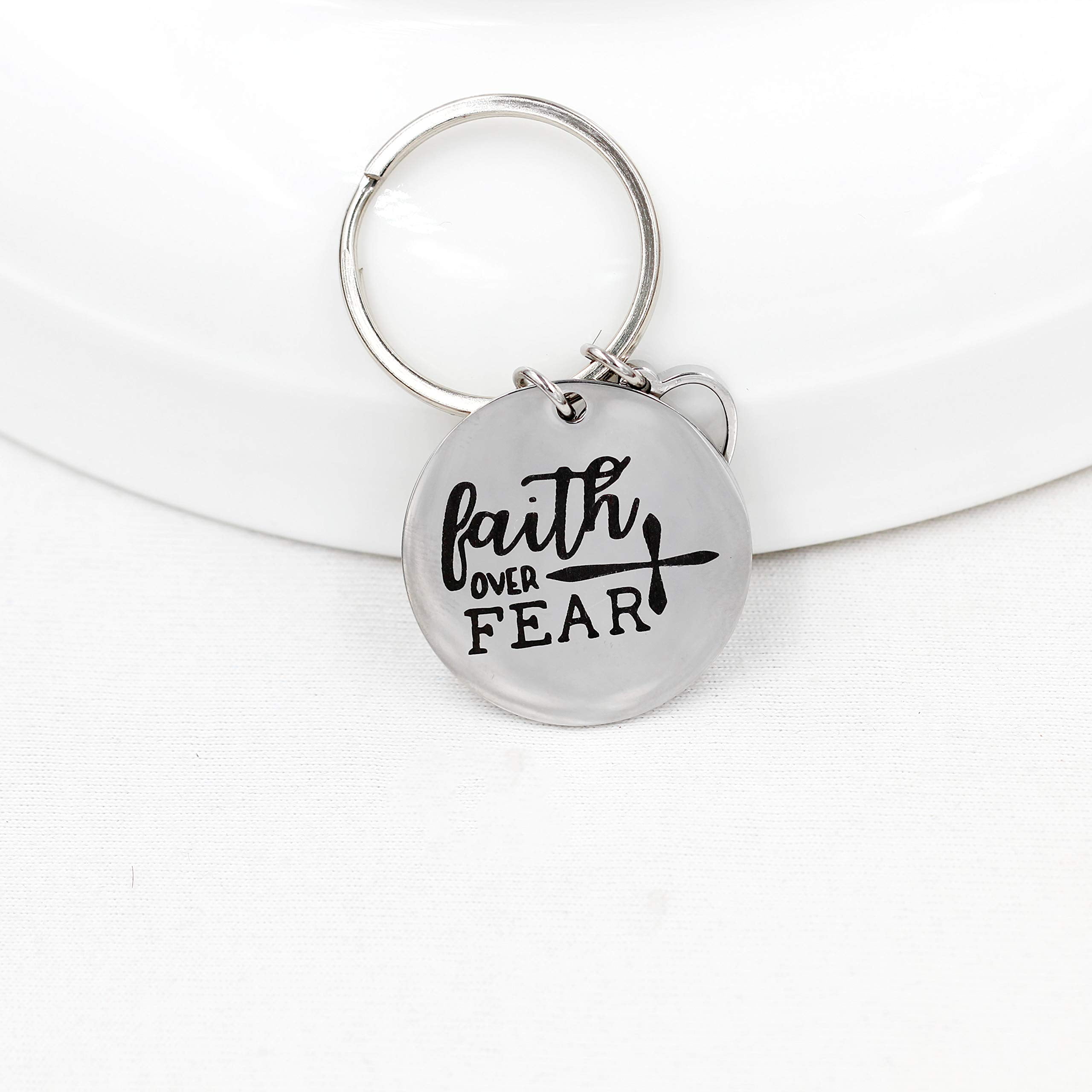 Faith Over Fear Hand Sanitizer Key Chain - 6/pk - Living Grace