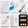 thumbnail image 3 of Consciot Luces Led De Tocador Para Espejo Estilo Hollywood Tira De Luces De Espejo De Tocador Color Y Brillo Ajustables Cable Usb Luces De Maquillaje Regulables Adhesivas Para Tocador Espejo De Tocado, 3 of 7