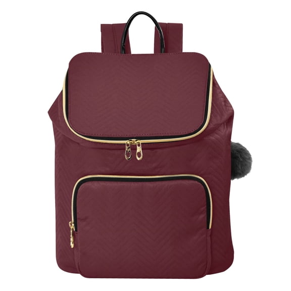ALAZA Dark Red Travel Backpack Laptop Bag Large Capacity Daypack