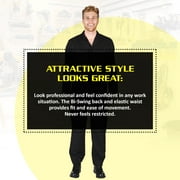 Natural Uniforms Long Sleeve Coverall 861 ( Black, XLarge )