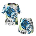 thumbnail image 5 of Picia Game All Day Pajamas Sets for Women Soft Short-Sleeved Pjs with Lounge Shorts Two Piece Sleepwear-, 5 of 9