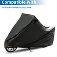 thumbnail image 2 of Unique Bargains Full Cover Motorcycle Cover 210D-PU Black for Suzuki V-Strom 250 2022-2024 Outdoor Waterproof Motorbike Cover, 2 of 7