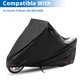 thumbnail image 2 of Cubierta de motocicleta a medida Unique Bargains 210D-PU negra para Suzuki V-Strom 250 2022-2024, cubierta impermeable para motocicleta al aire libre, 2 of 7