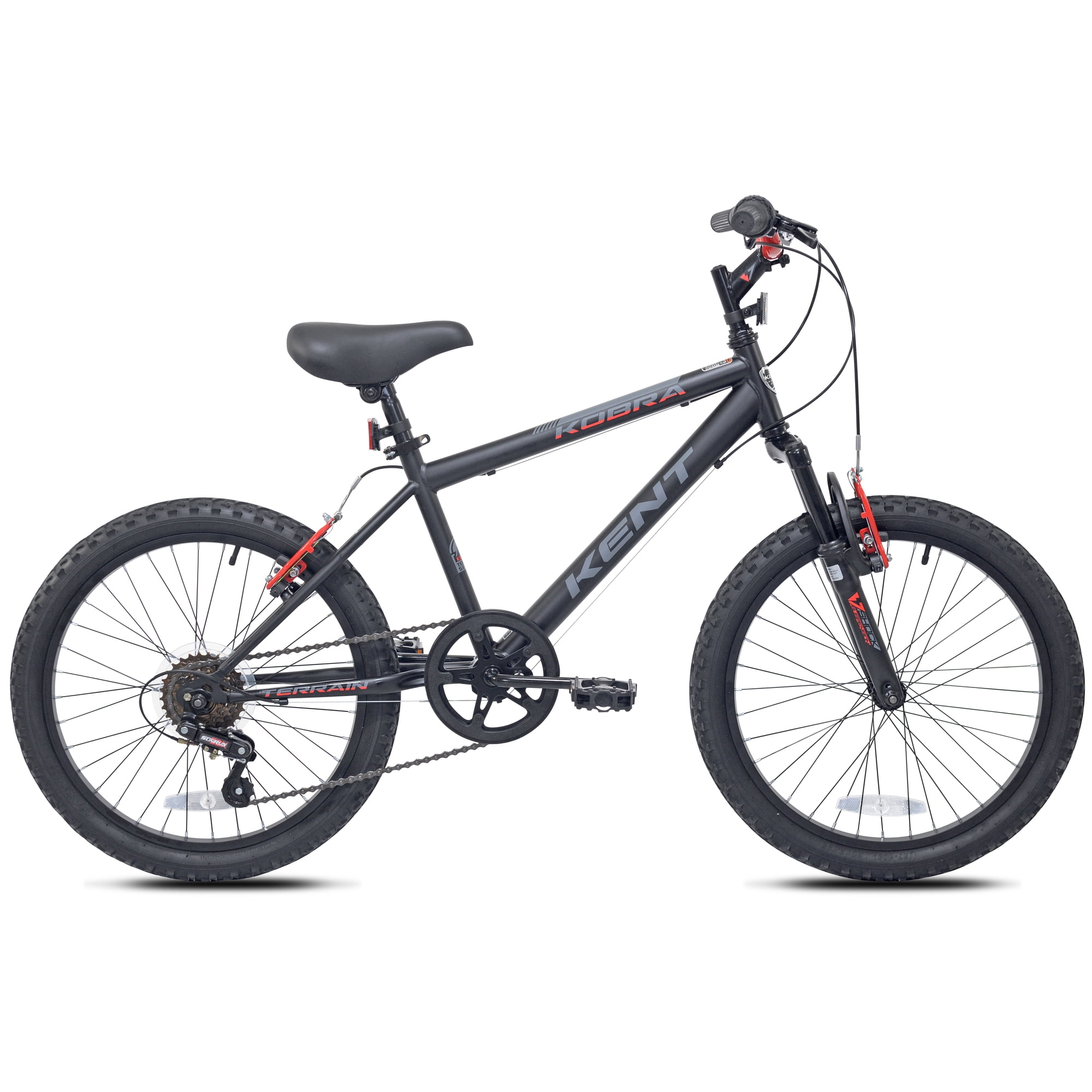 20" Kent Kobra Bicycle, 20" Wheels, Child Ages 7-14, Black