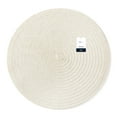thumbnail image 7 of Mainstays Lava Polyester Round Table Placemat Vanilla 15" Round, 7 of 7