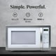 thumbnail image 2 of Farberware Microondas de encimera de 1000 vatios, 1,1 pies cúbicos - Horno microondas con iluminación LED y bloqueo para niños - Perfecto para apartamentos y dormitorios - Fácil de limpiar, blanco, pl, 2 of 5