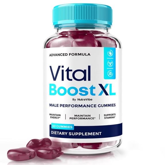 Vital Boost XL – Gummies with a Natural Daily Blend for Energy & Wellness | Great-Tasting, Easy-to-Chew Gummies (60 Gummies)