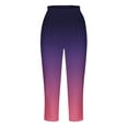 thumbnail image 4 of BVOFAR Capri Pants for Women Casual Gradient Leggings Summer Beach Capri Pant Comfy Athletic Cropped Trousers 2025, 4 of 5
