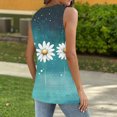 thumbnail image 4 of Women's Floral Print Sleeveless Casual Tunic Blouse - Loose Fit Crewneck Tank Top for Plus Size - Trendy Summer 2025 Basic Pullover, 4 of 7