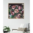 thumbnail image 5 of Kate and Laurel Sylvie Flowers Framed Canvas Wall Art by Inkheart Designs, 30x30 Natural, Abstract Colorful Floral Bouquet Art, 5 of 6