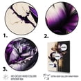 thumbnail image 3 of Designart Puple Peony Flower On Abstract Paint V Canvas Wall Art, 3 of 5
