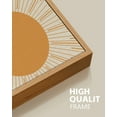 thumbnail image 2 of SHENIFY Boho Sun Wall Art Minimalist Bohemain Wall Printing Sun Lines Warm Prints Decor 11x14in3pcs Natural Framed, 2 of 5