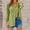 Army Green, variant on Sakmal Plus Size Shirts Women Green Trendy Button Down Tops Long Sleeve V Neck Plain Blouses for Women